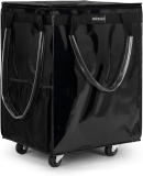 (Large, Black) Reusable Grocery Bag on 5 Wheels, Review hulken bag
