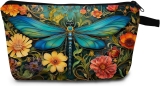 Dragonfly Print Women Makeup Bag Outdoor Portable Review makeup bags
