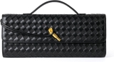 Joryin Woven Purse for Women Evening Clutch Woven Review bottega veneta bag