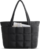 BAGSMART Expandable Tote Bag for Women, Puffer Work Review carry carry bag