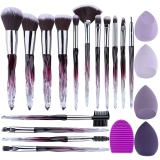 XMOSNZ Makeup Brushes 15pcs Make up Brushes Crystal Review makeup brush set