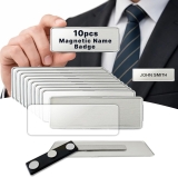 CiLoN 10 Pack Magnetic Name Badge Holder + Clear Review bages hotel
