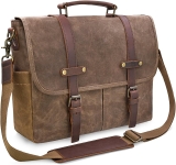 Mens Messenger Bag 15.6 Inch Waterproof Vintage Genuine Review bags messenger bag