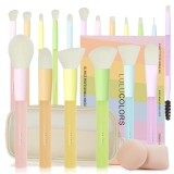 LULUCOLORS 18-Pcs Makeup Brush Set for Beginners – Review best makeup brushes