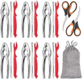 Hiware 20-piece Seafood Tools Set includes 6 Crab Review bag o crab