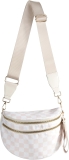 FEIBOON Spacious Checkered Nylon Crossbody Bag Bum Bag Review crossbody bags for women