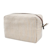 GFU Cosmetic Bags for Women, Seersucker Cosmetic Bag, Review makeup bag