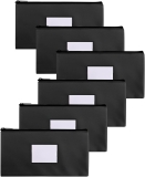 6 Pack Money Bags with Zipper for Cash | 11.25″ x 6.25″ Review money bag