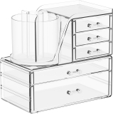 Clear Acrylic Makeup Organizers for Vanity,Countertop,3 Review makeup organizer