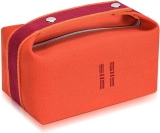 Fashion Makeup Bag for Women, Orange Red Canvas Make up Review hermes bag