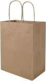 bagmad 50 Pack 8×4.75×10 Inch Plain Medium Paper Bags Review bags