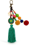 QTMY Pom Pom Shell Beads Tassel Purse Charms for Review consuela bags