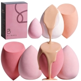 Makeup Sponge Set BS-MALL with Storage Case 7 Pcs for Review makeup brands