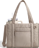 BAGSMART Boxy Tote Bag for Women, Crossbody Bag with Review lululemon tote bag