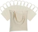 Carbrea 12 Pack Canvas Tote Bag – Lightweight Thin Tote Review tote bags