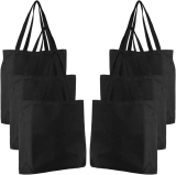 Segarty Canvas Tote Bag, 6 Pack 16×13 Reusable Grocery Review bag canvas tote