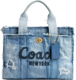 COACH Cargo Tote 26 in Upcycled Denim Review coach denim bag