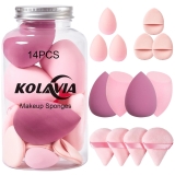 14PCS Makeup Sponge Set, Beauty Blender Sponge for Review makeup brands