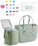 BAGSMART Large Beach Bag for Women with Cooler, Rubber Review bog bag
