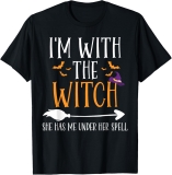 I’m with The Witch Funny Halloween Couples Costume Review halloween couple costumes